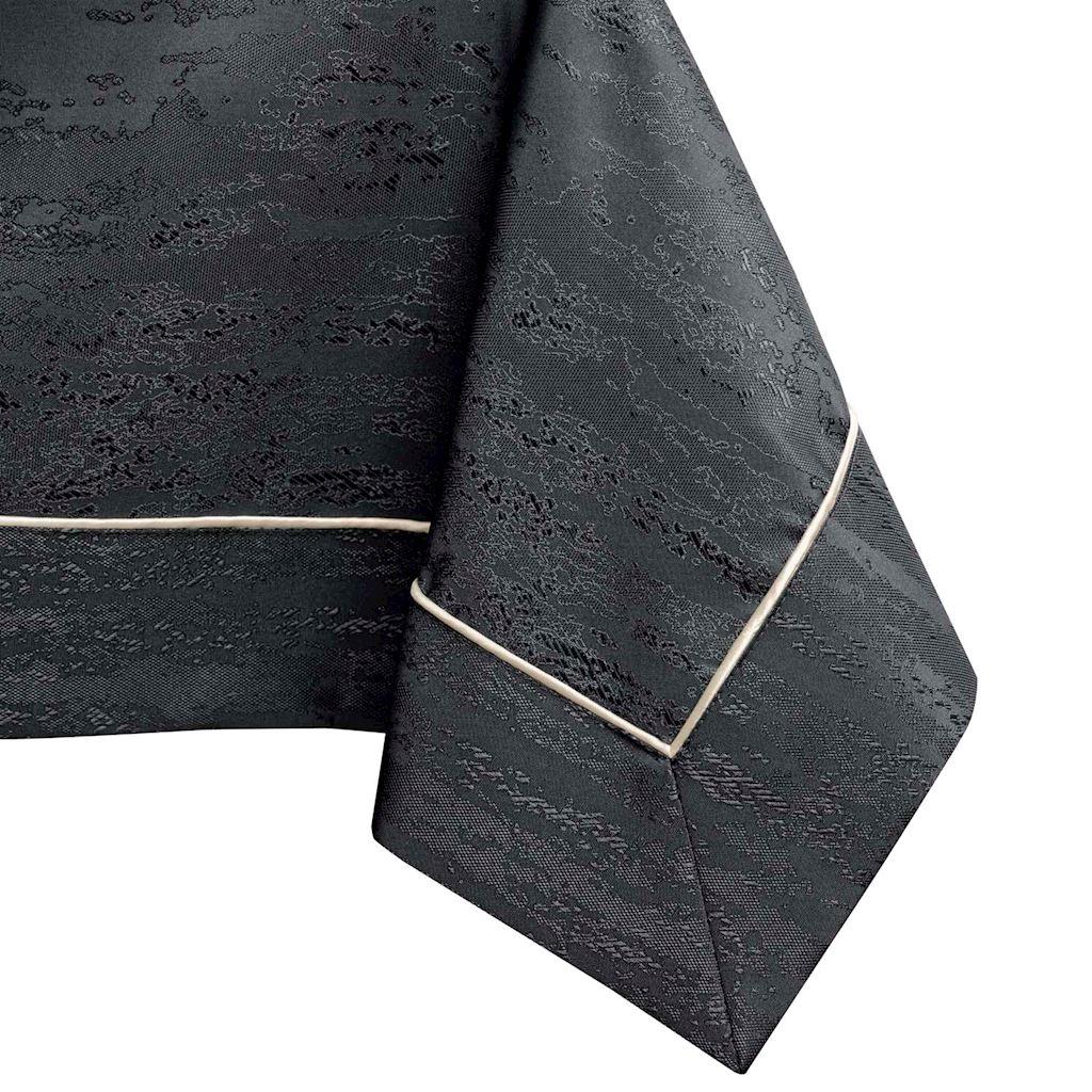Dug i polyester 140x160 cm - AmeliaHome Vesta, grafit, præget, moderne