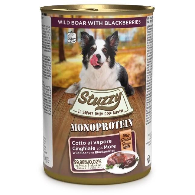 Hundefoder vådfoder Stuzzy Monoprotein – vildsvin – 400 g