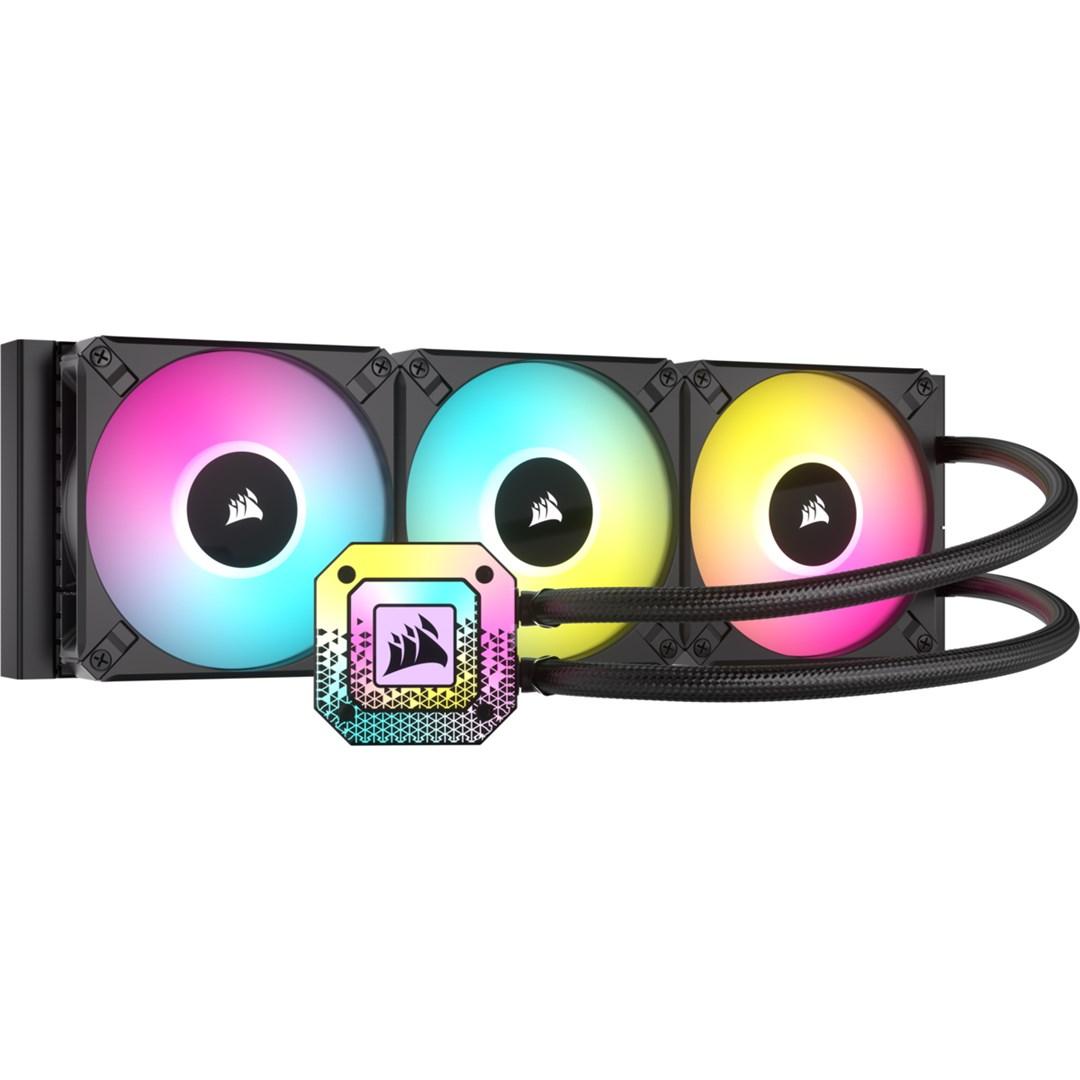 Vandkøler til CPU Corsair iCUE H150i Elite Capellix XT 360 mm, 3×120 mm, sort