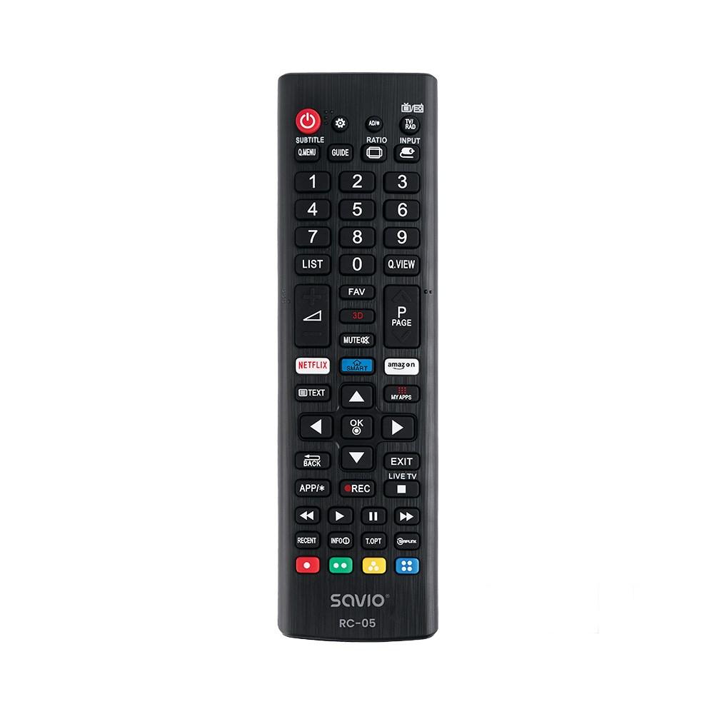 Fjernbetjening til TV - Savio universal erstatning for LG RC-05 (IR) billede