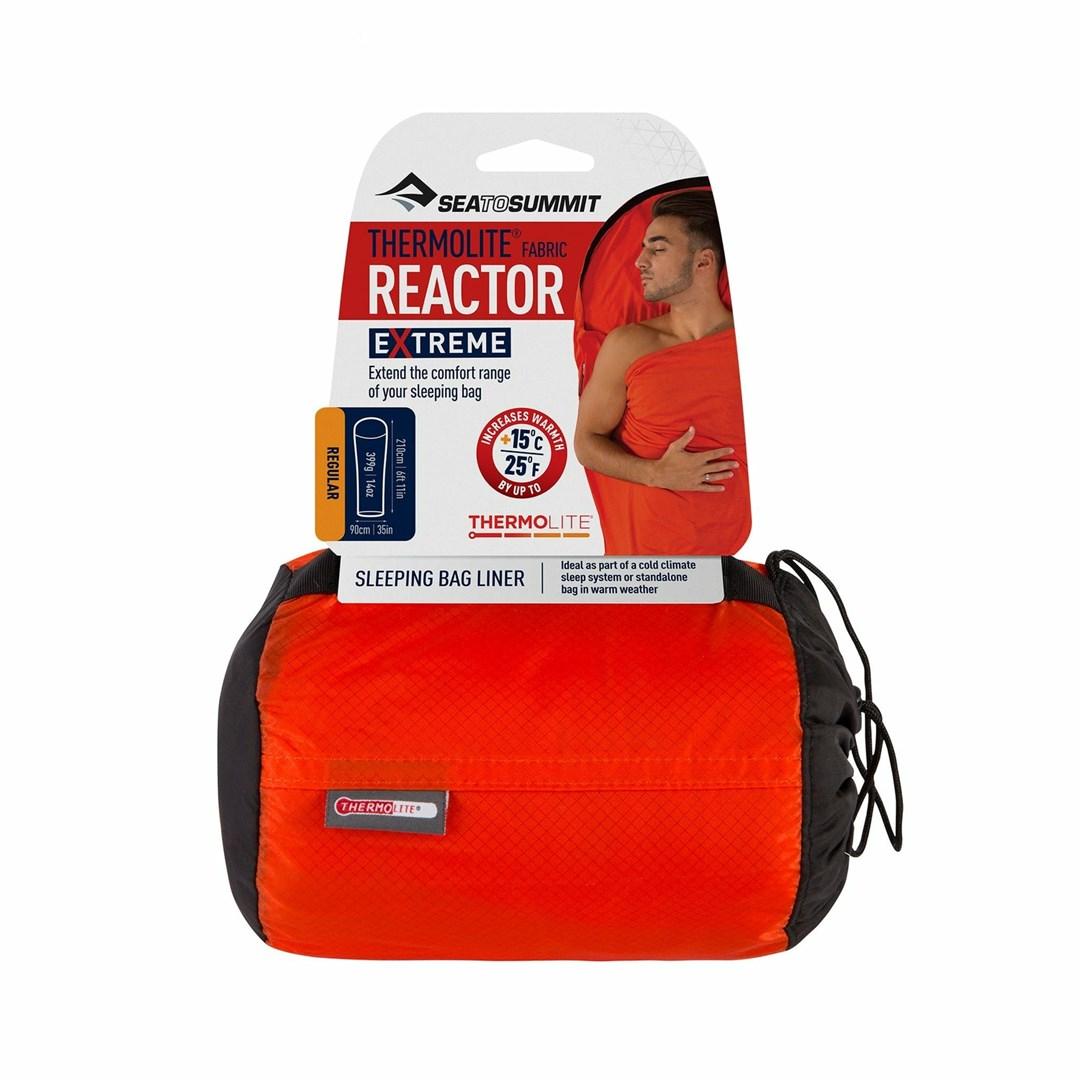 Sovepose-lagen mummy – Sea to Summit Reactor Extreme, voksen, fiber, sort