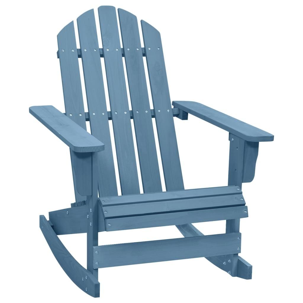 Adirondack-gyngestol massivt grantræ blå