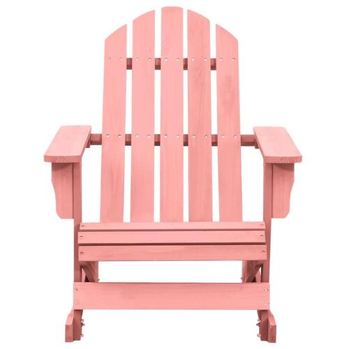 Adirondack-gyngestol massivt grantræ lyserød