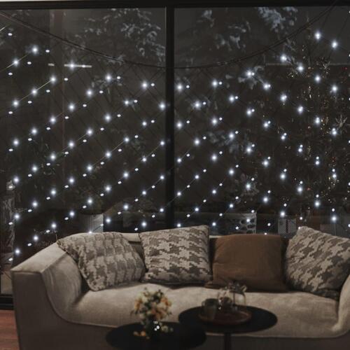 Lysnet 3x2 m 204 LED'er inde/ude koldt hvidt lys