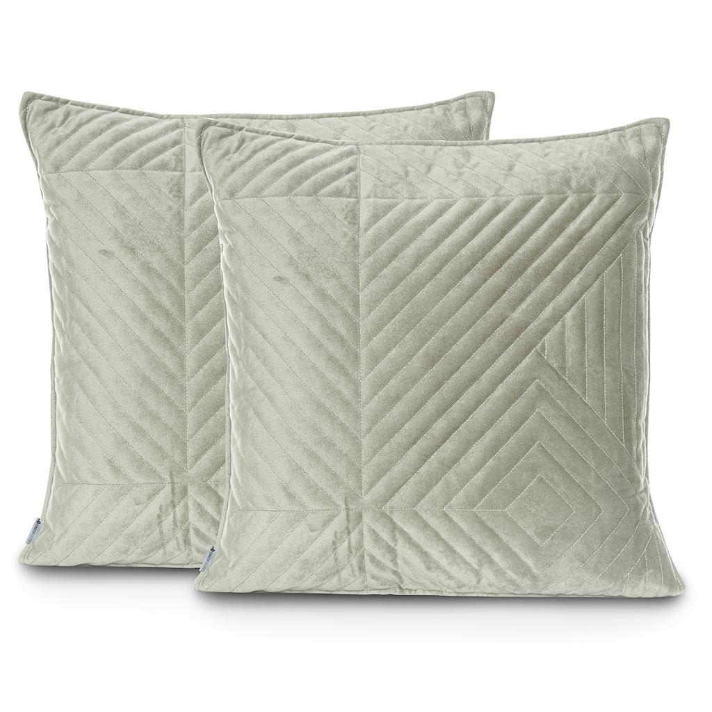Pudebetræk 45x45 cm Pascali - cremefarvet/grafit