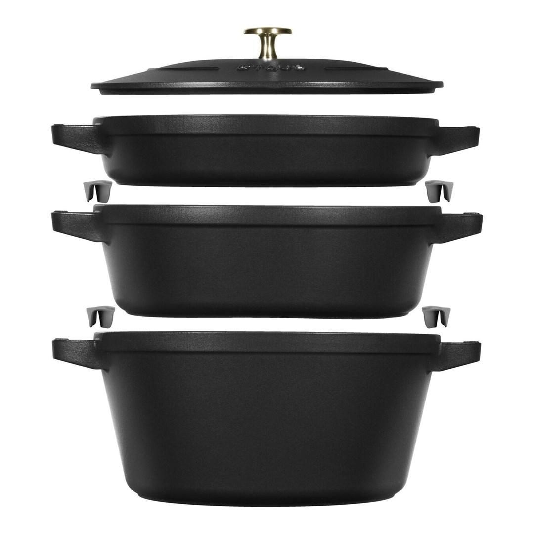 Gryde i støbejern 4,2 l – ZWILLING Staub La Cocotte, rund med låg billede