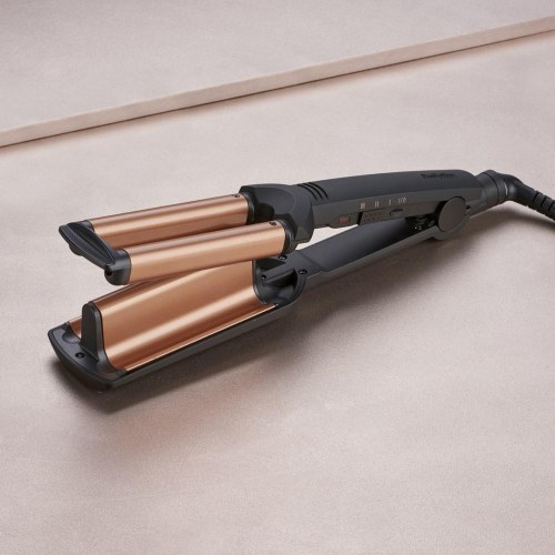 Bølgejern – Babyliss Deep Waves, varm sort/kobber, 2,5 m ledning