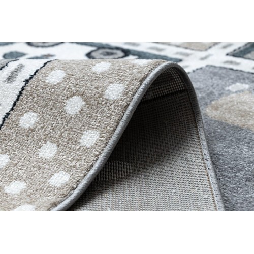 Gulvtæppe til børneværelse Hakano Beo Strade – grå 80×150