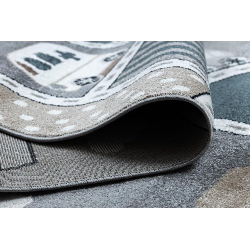 Gulvtæppe til børneværelse Hakano Beo Strade – grå 80×150