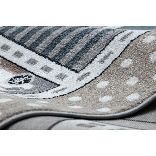 Gulvtæppe til børneværelse Hakano Beo Strade – grå 80×150