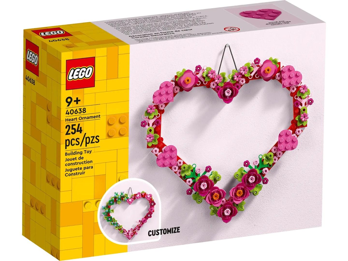 LEGO byggesæt – Hjertepynt 40638 (254 dele)