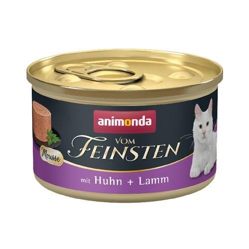 Vådfoder til kat – Animonda Vom Feinsten Mousse med kylling og lam, 85 g