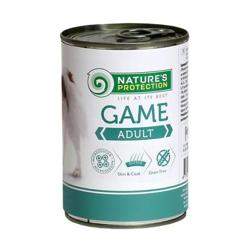 Hundefoder vådfoder – NATURE'S PROTECTION Adult Game 400 g