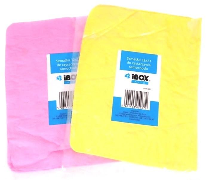 RengÃ¸ringsklude iBox - bomuld, 32 Ã 21 cm, 2 stk. (pink/gul)