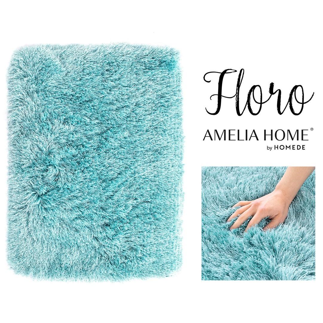 Gulvtæppe Amelia Home Floro - blå, moderne, 160×230 cm