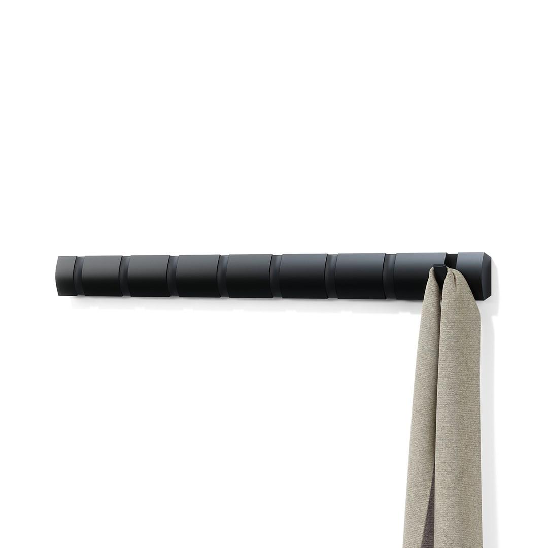 Vægkrogsskinne Umbra Flip - sort, 81 cm