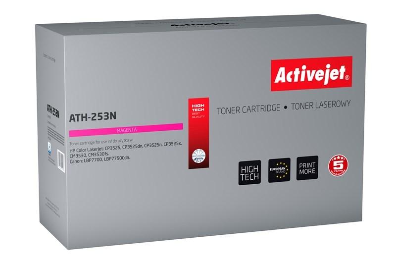 Toner til laserprinter Activejet ATH-253N – magenta, kompatibel med HP 504A CE253A og Canon CRG-723M, 7.000 sider billede