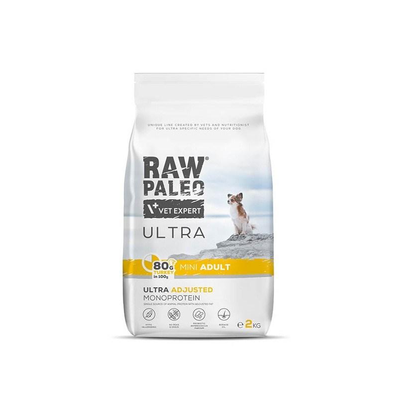 Hundefoder tørfoder – VetExpert Raw Paleo Ultra Mini Adult Kalkun 2 kg