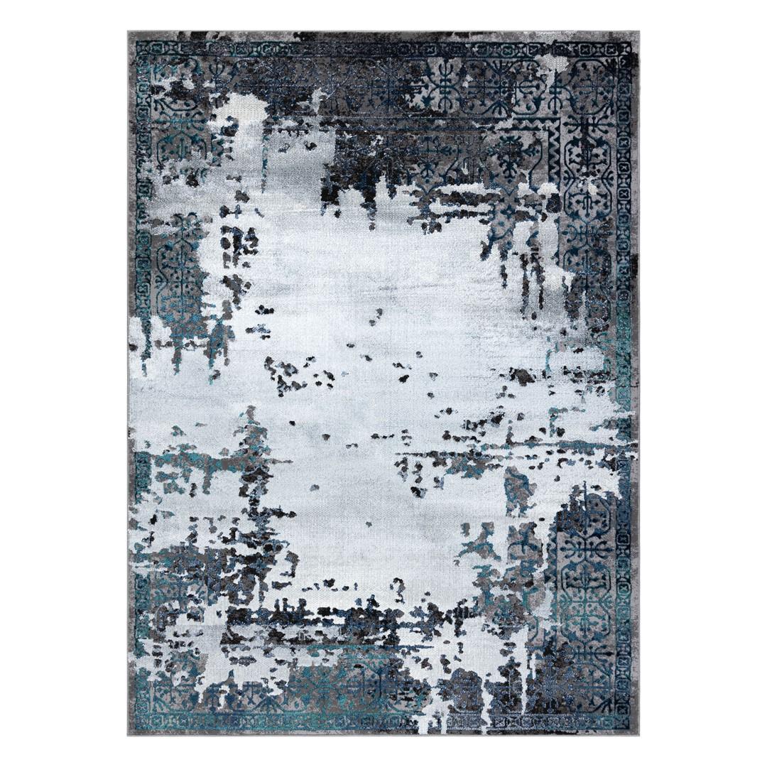 Gulvtæppe 160x220 - Hakano Welli Ornament 2, grå