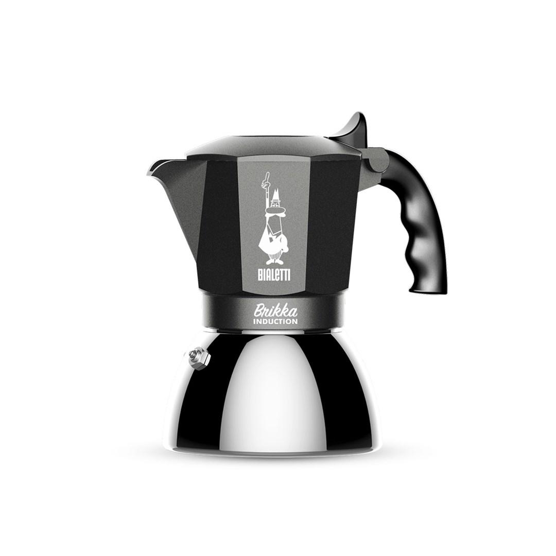 Kaffekande moka – Bialetti Brikka Induction 4 kopper, 180 ml, antracit/sølv