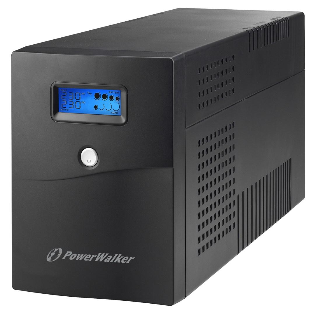 UPS strømforsyning PowerWalker VI 3000 SCL FR - Line-Interactive, 3 kVA / 1.800 W, 4x Type E billede