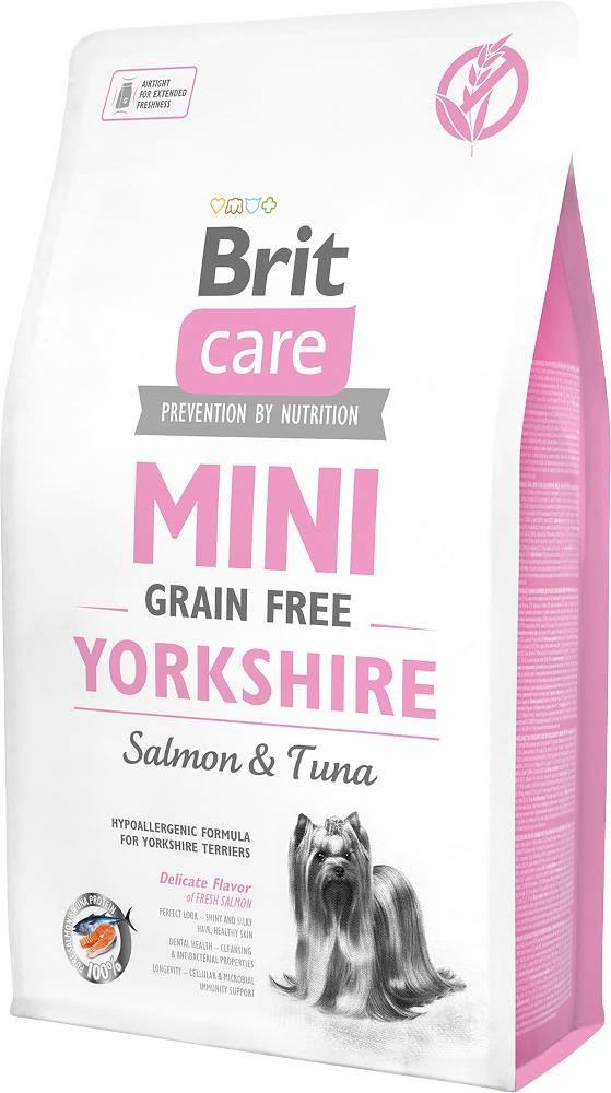 Hundefoder Brit Care Mini Yorkshire Grain Free – laks & tun, 2 kg