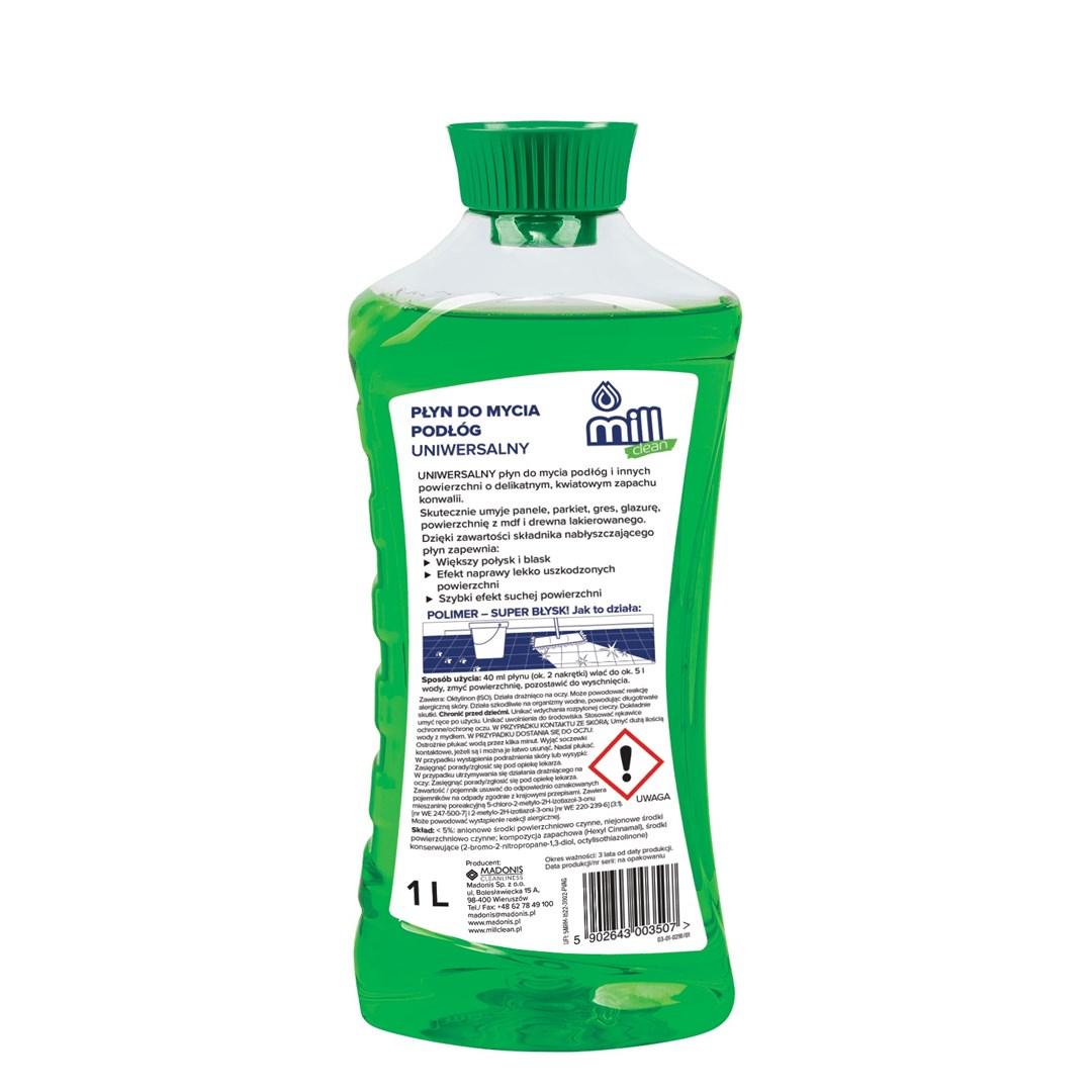 Gulvrens - Mill Clean, liljekonvalduft, 1 l