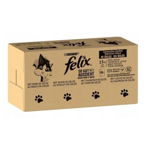 Vådfoder til kat – Purina Felix Mix 120 x 85 g