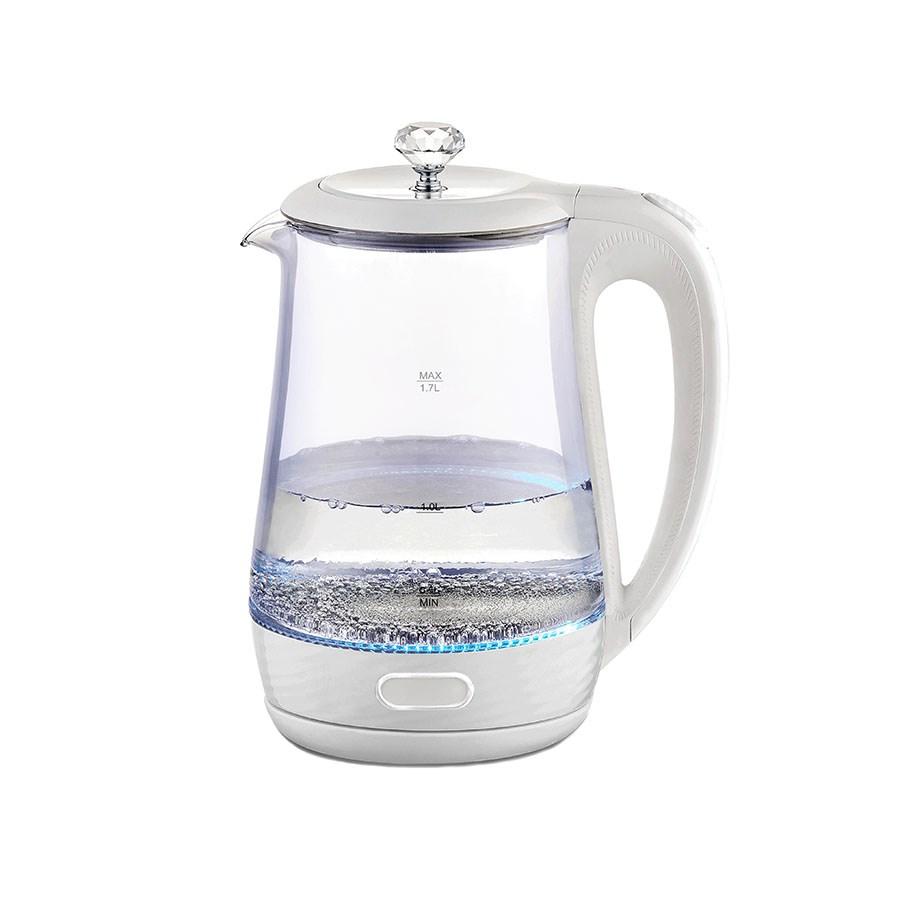 Elkedel glas 1,7 l – Maestro MR-052, hvid