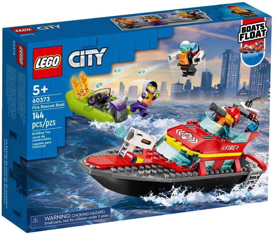 LEGO byggelegetøj City brandredningsbåd 60373