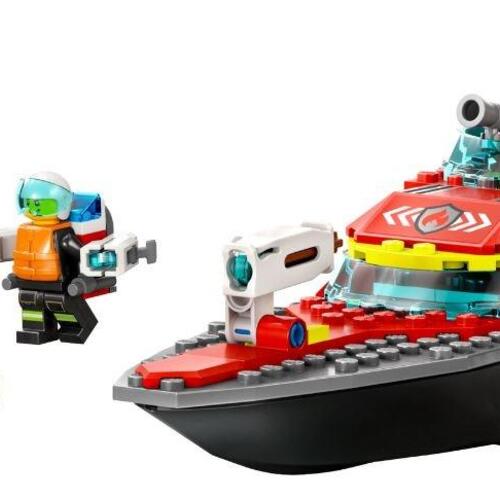 LEGO byggelegetøj City brandredningsbåd 60373