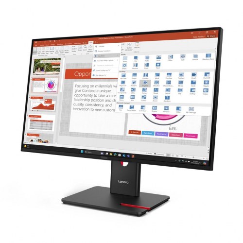 Skærm 27" Lenovo ThinkVision T27-40 Full HD - sort