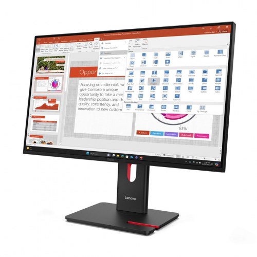 Skærm 27" Lenovo ThinkVision T27-40 Full HD - sort