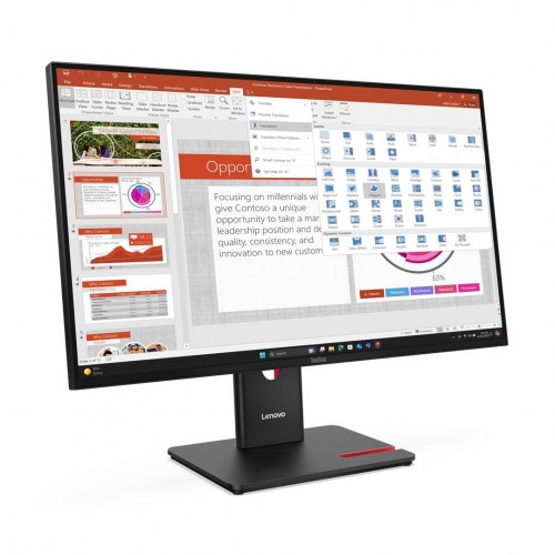 Skærm 27" Lenovo ThinkVision T27-40 Full HD - sort