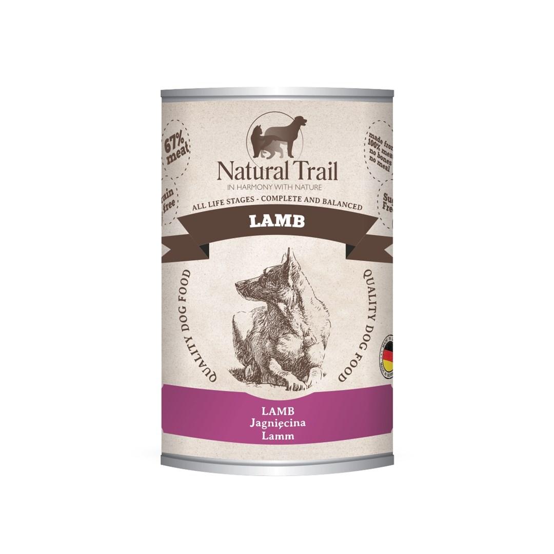 Vådfoder til hund – Natural Trail Lam 400 g