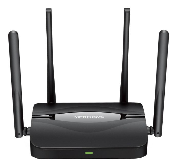 WiFi 7 router Mercusys MR25BE – dual-band gigabit, sort billede