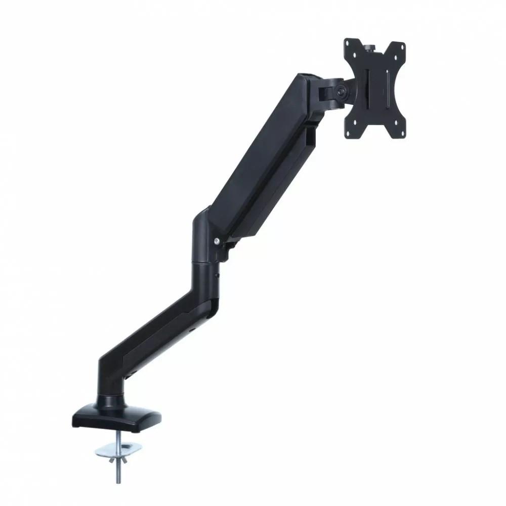 Skærmholder med gasfjeder 13–27" – ART UM-115, bordklemme, sort billede