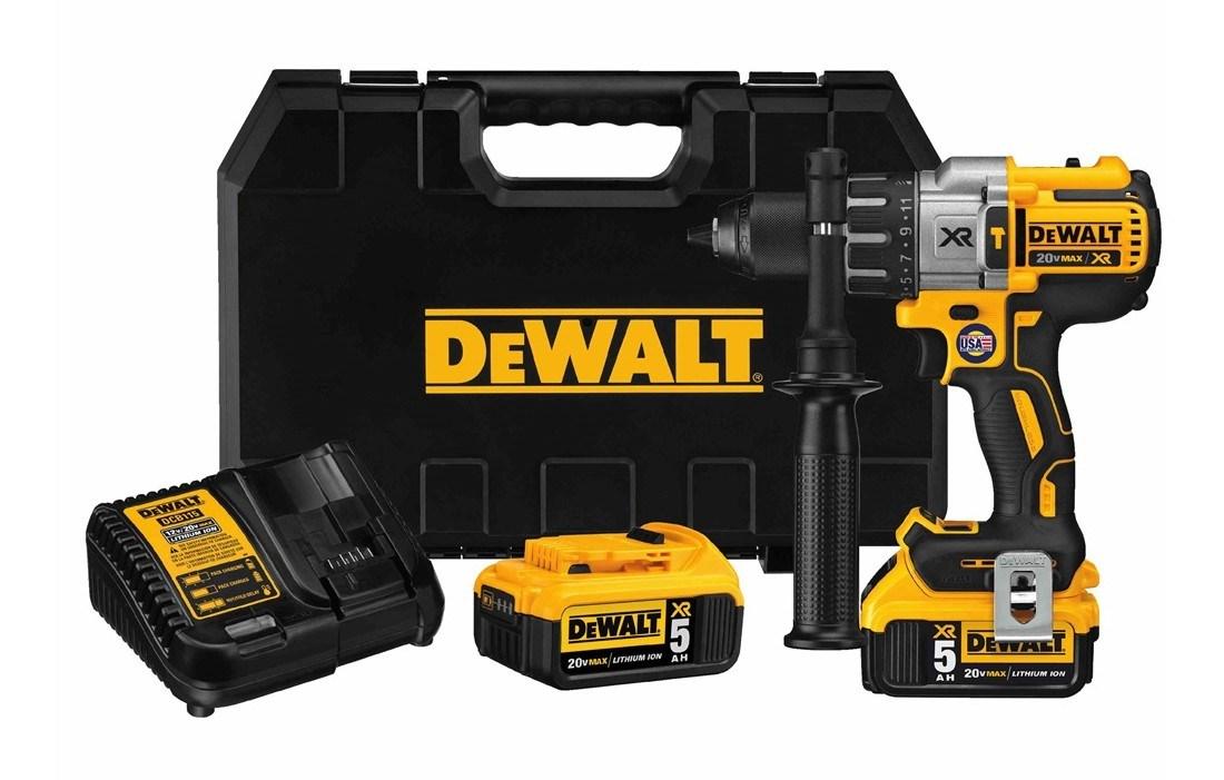 Slagboremaskine akku DeWALT DCD996P2 18 V 5,0 Ah – sort/gul