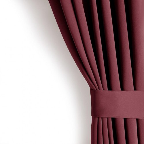 Mørklægningsgardin blackout 140x245 cm – vinrød, klassisk bånd – AmeliaHome