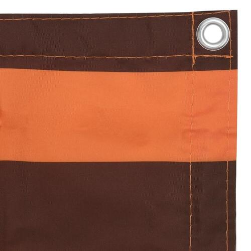 Altanafskærmning 75x300 cm oxfordstof orange og brun