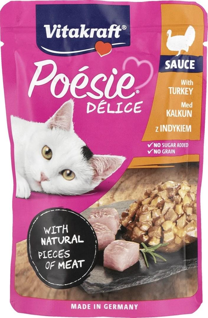 Vådfoder til kat – Vitakraft Poésie Délice med kalkun, 85 g