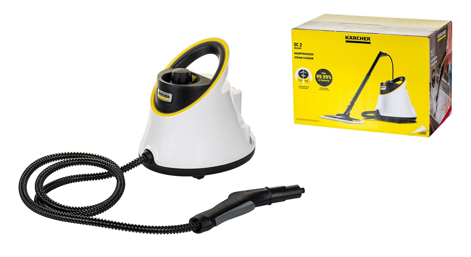 Damprenser Kärcher SC 2 Deluxe 1 l - 1.500 W (sort/hvid) billede