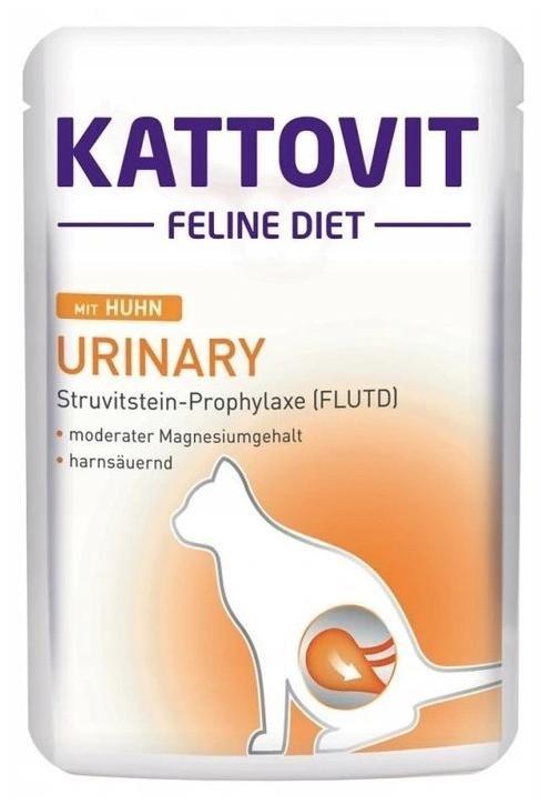 Vådfoder til kat – KATTOVIT Feline Diet Urinary Kylling 85 g