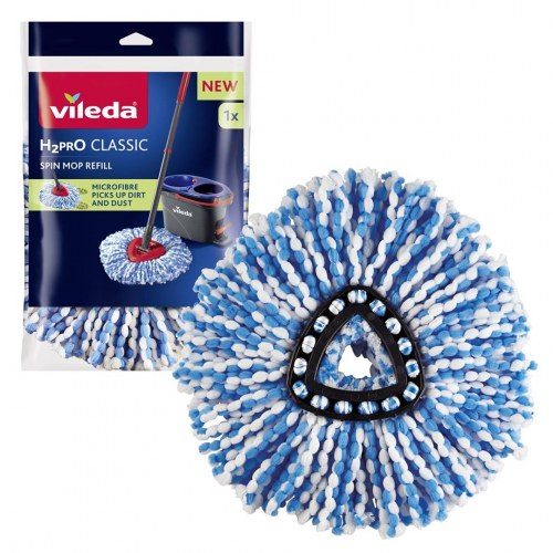 Gulvmoppe med spand – Vileda H2Pro spin-moppe