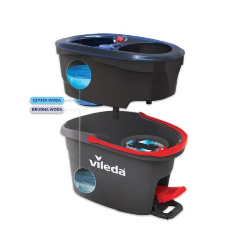 Gulvmoppe med spand – Vileda H2Pro spin-moppe