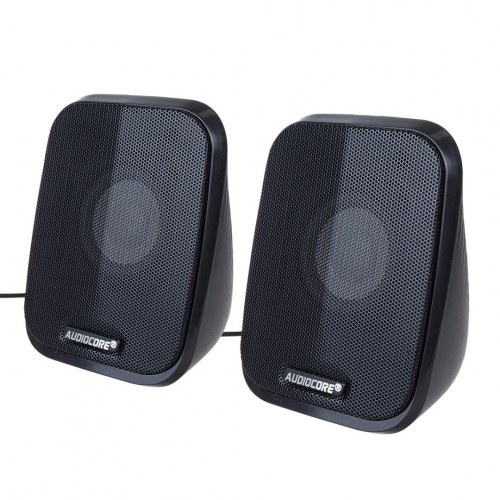 PC højttalere 2.0 – AUDIOCORE AC835 med LED, kablede
