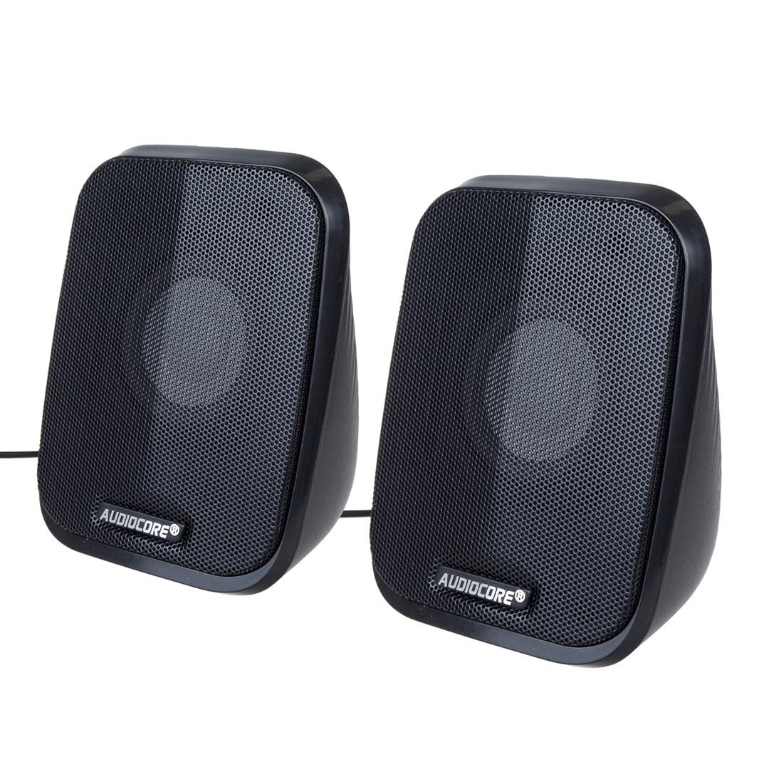 PC højttalere 2.0 – AUDIOCORE AC835 med LED, kablede