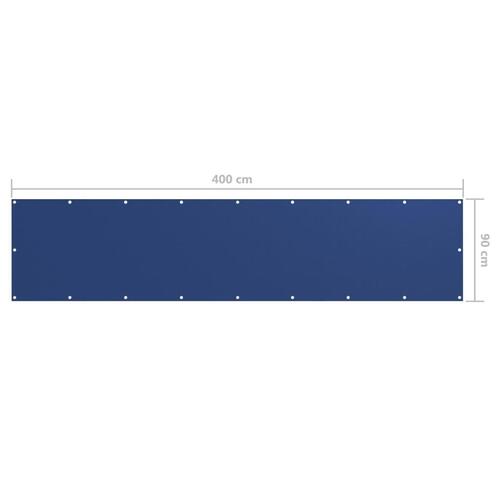 Altanafskærmning 90x400 cm oxfordstof blå