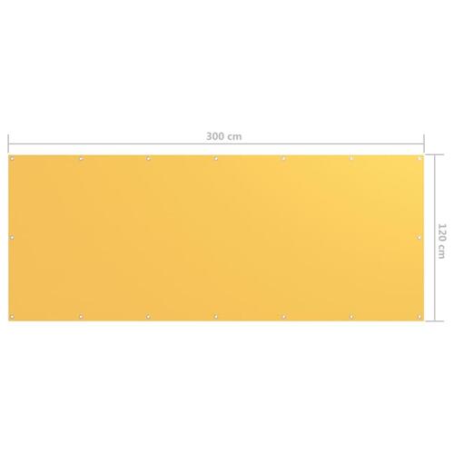 Altanafskærmning 120x300 cm oxfordstof gul