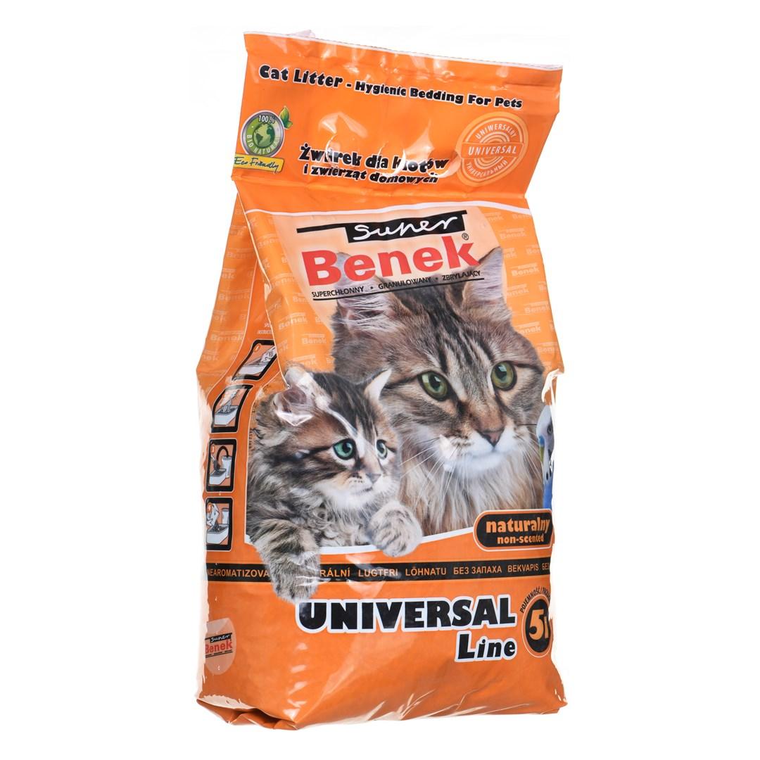Kattegrus bentonit klumpende – CERTECH Super Benek Universal, naturlig, 5 l billede